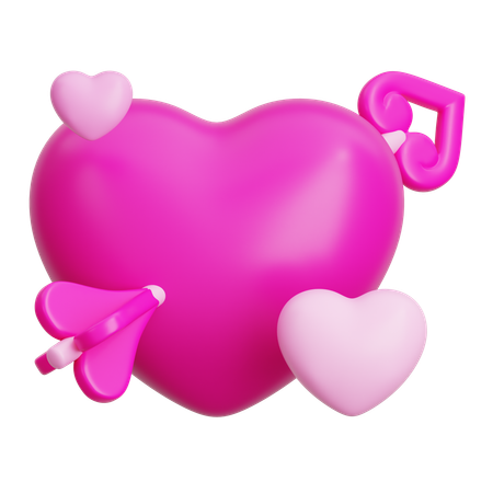 Cupid Heart  3D Icon