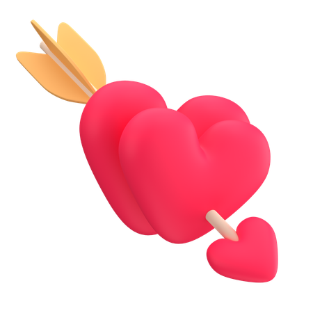 Cupid Heart  3D Icon