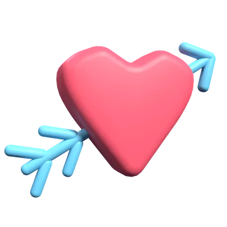 Cupid Heart  3D Illustration