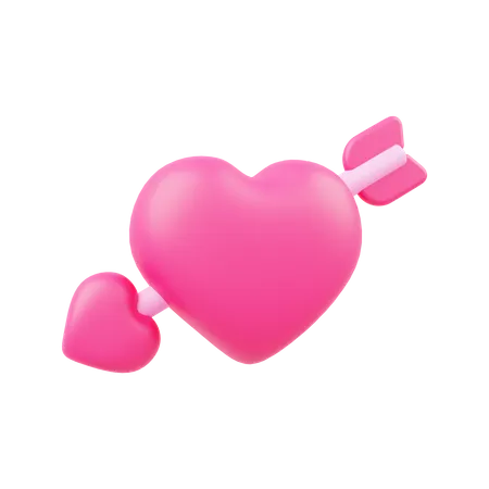 Cupid Heart  3D Illustration