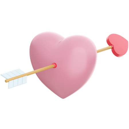 Cupid Heart  3D Illustration