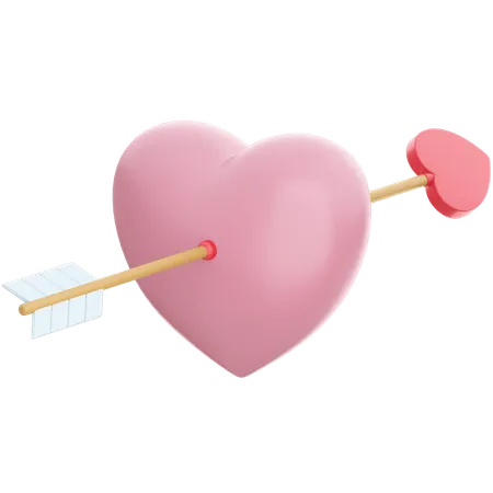 Cupid Heart  3D Illustration