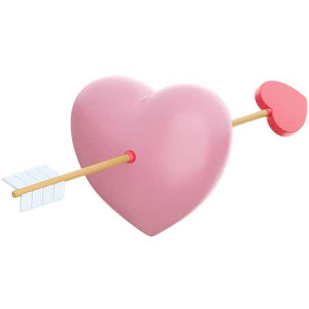 Cupid Heart 3D Illustration