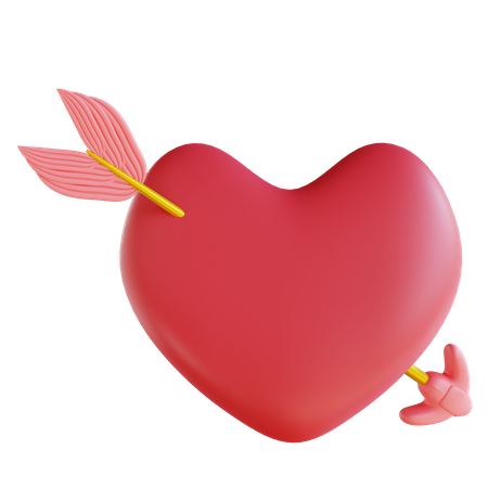 Cupid Heart  3D Icon