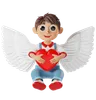 Personaje en 3D del niño Cupido de San Valentín