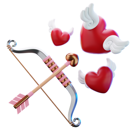 Flecha do cupido  3D Icon