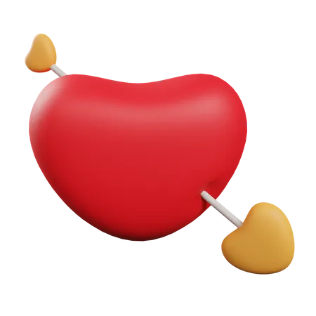 Flecha do cupido  3D Illustration