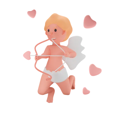 Cupidon  3D Illustration