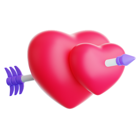 Coeur de Cupidon  3D Icon