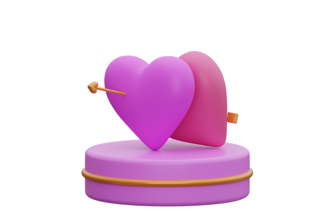 Coeur de Cupidon  3D Icon