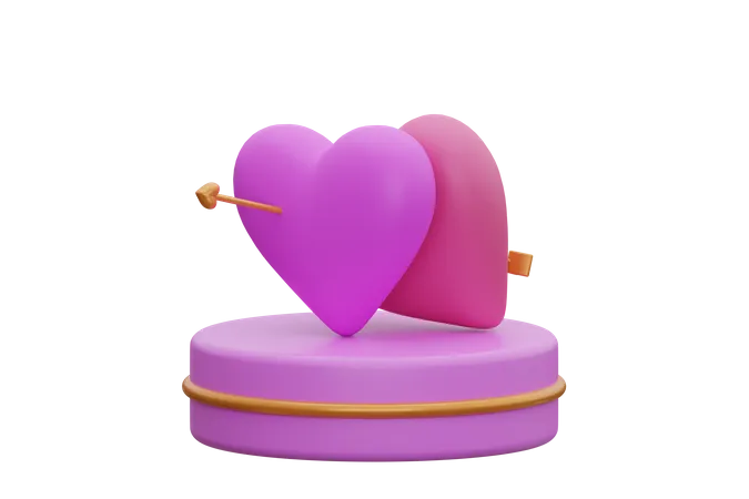 Coeur de Cupidon  3D Icon