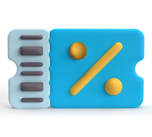 Cupom  3D Icon
