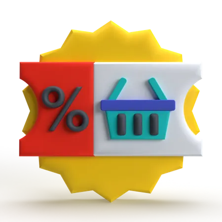 Cupom  3D Icon