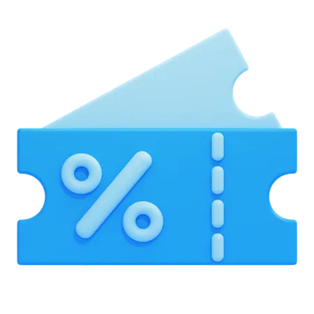 Cupom  3D Icon