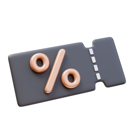 Cupom  3D Icon