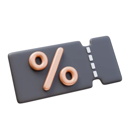 Cupom  3D Icon