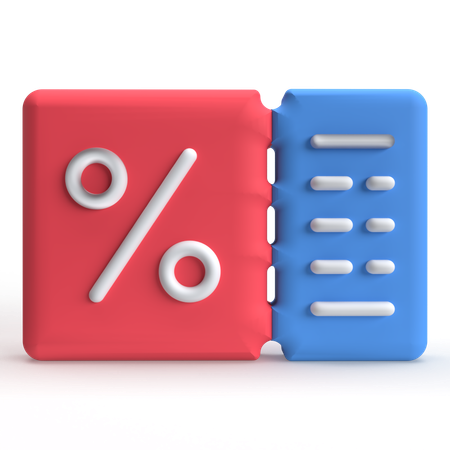 Cupom  3D Icon