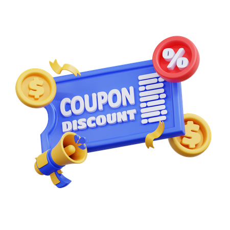 Cupom  3D Icon