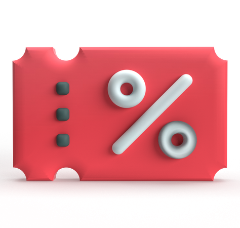 Cupom  3D Icon
