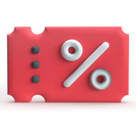 Cupom  3D Icon