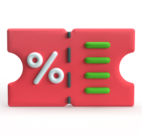 Cupom  3D Icon