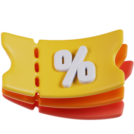 Cupom  3D Icon