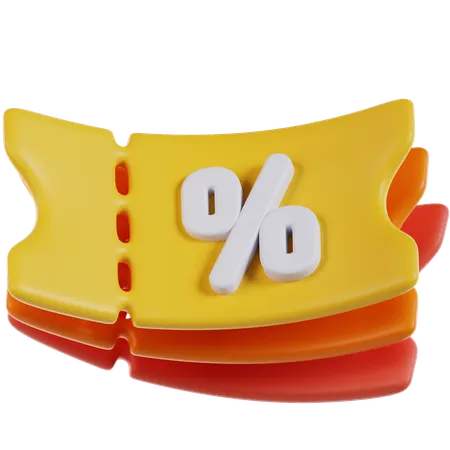 Cupom  3D Icon