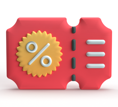 Cupom  3D Icon