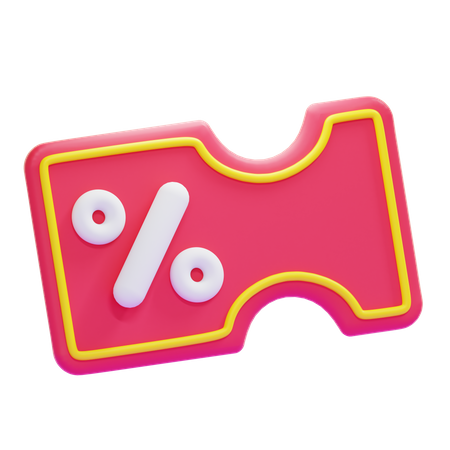 Cupom  3D Icon