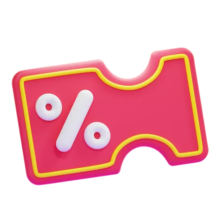 Cupom  3D Icon