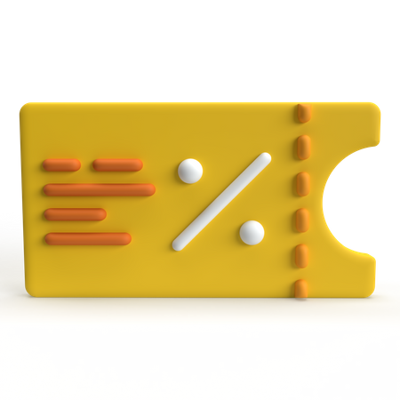 Cupom  3D Icon