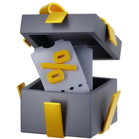 Cupom de desconto  3D Icon