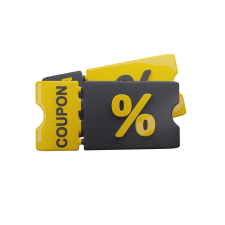 Cupom de desconto  3D Icon