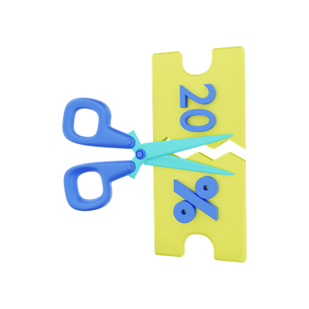 Cupom de desconto  3D Icon