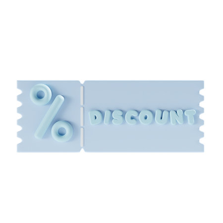 Cupom de desconto  3D Icon