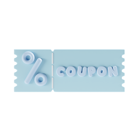Cupom de desconto  3D Icon