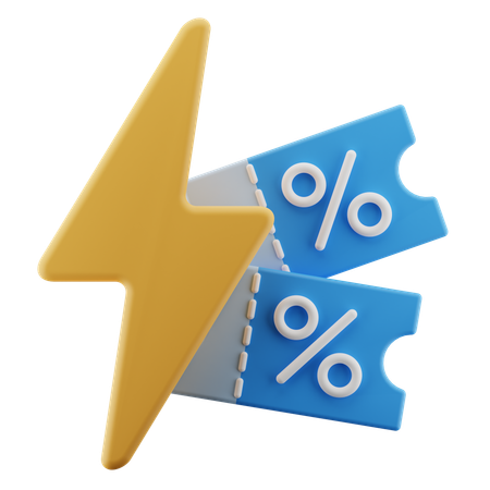 Cupom de desconto  3D Icon