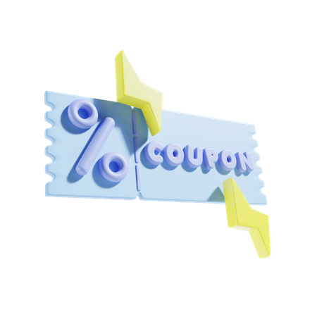 Cupom de desconto  3D Icon