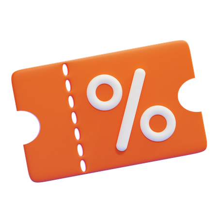 Cupom de desconto  3D Icon