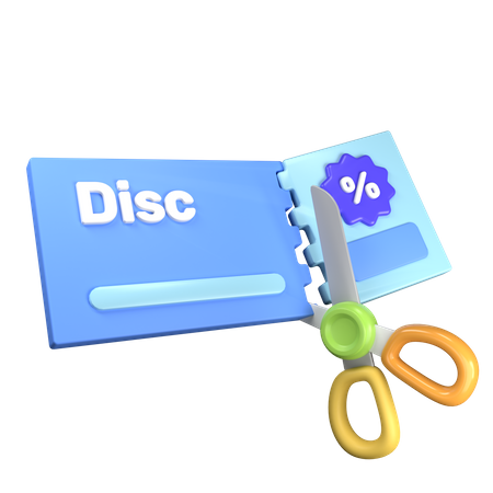 Cupom de desconto  3D Icon