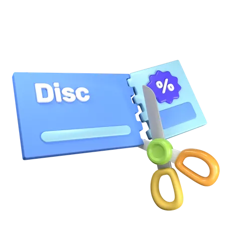 Cupom de desconto  3D Icon