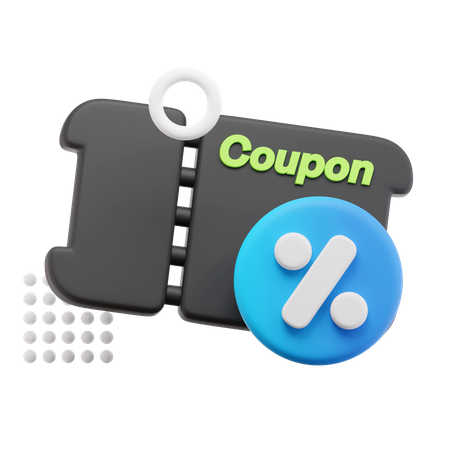 Cupom de desconto  3D Icon