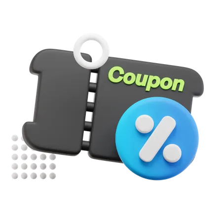 Cupom de desconto  3D Icon