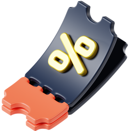 Cupón  3D Icon