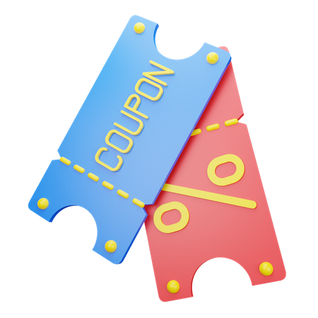 Cupón de descuento  3D Icon