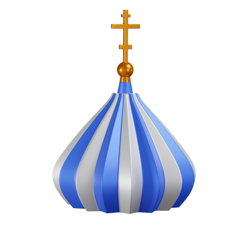 Cúpula azul russa  3D Icon