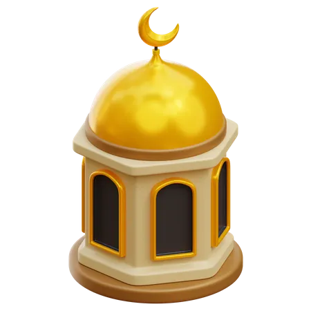 Cúpula de la mezquita  3D Illustration