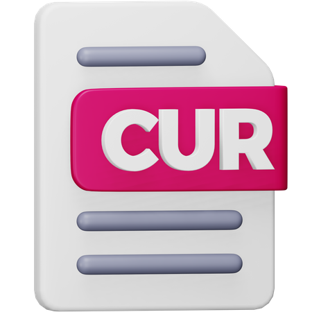 Cur File  3D Icon