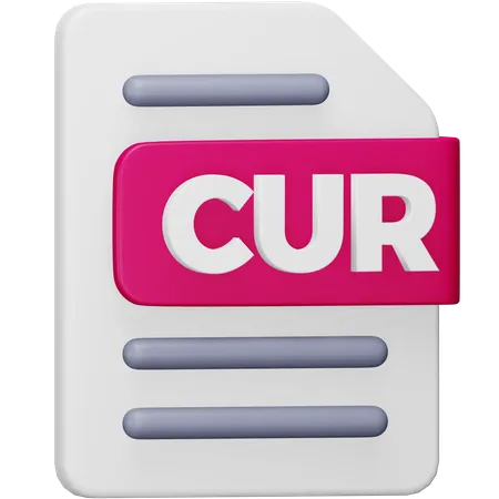 Cur File  3D Icon