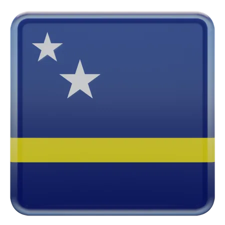 Curacao-Flagge  3D Flag